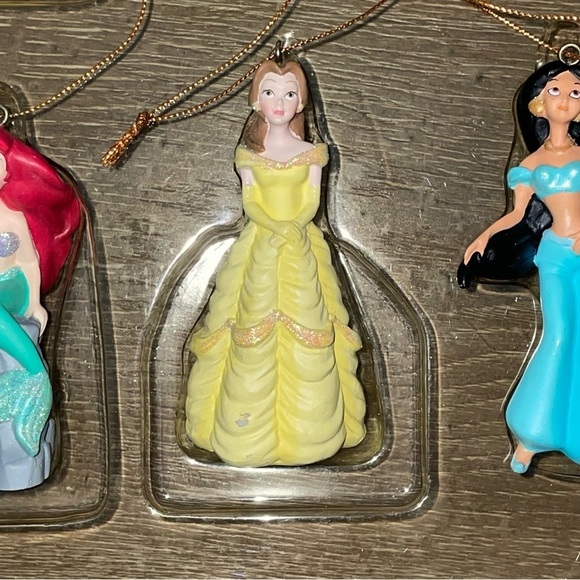 Disney Christmas Ornament Set Storybook Set The Princess Collection 6 Ornaments - Picture 8 of 9